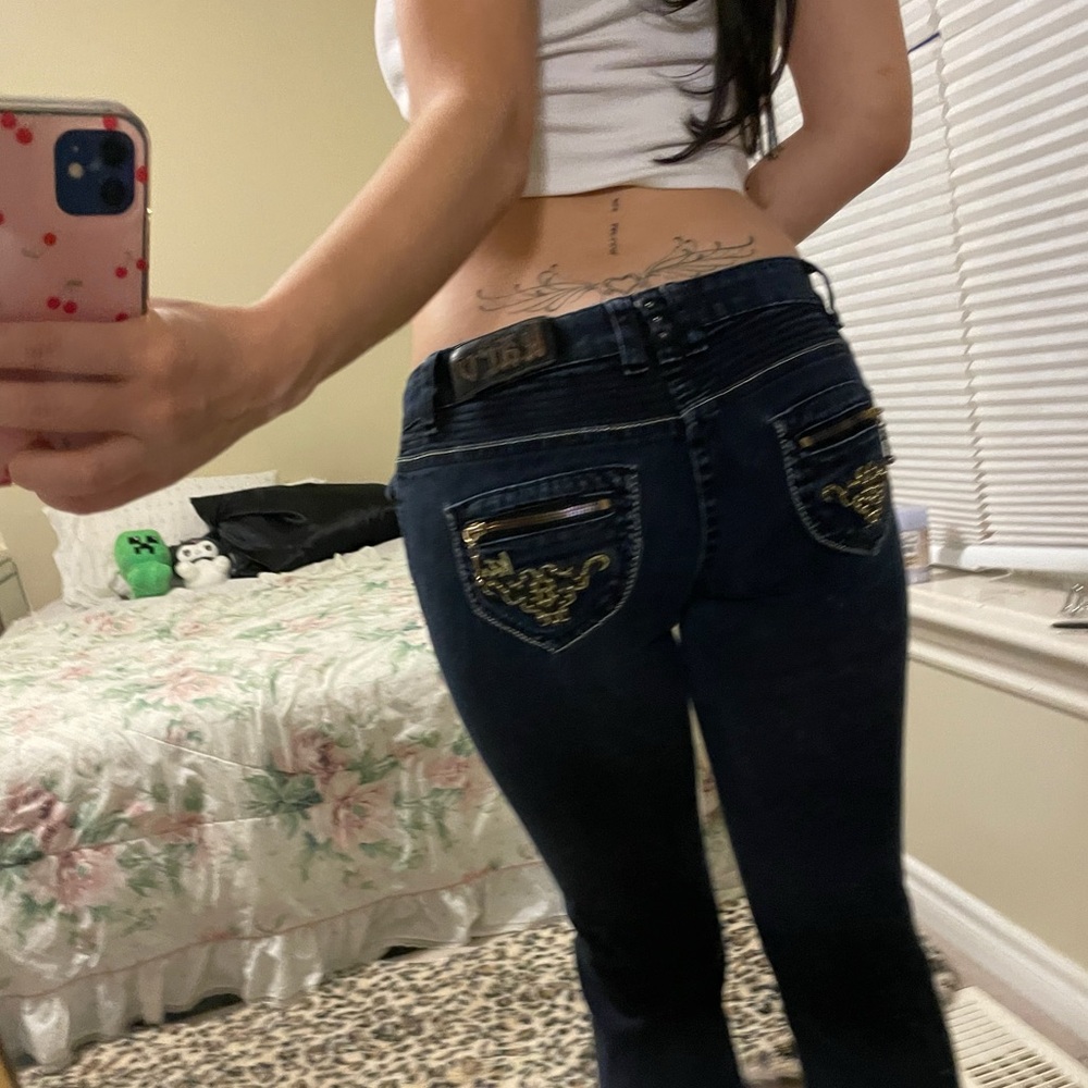 low rise straight leg jeans